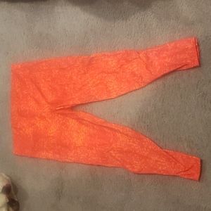 Adidas Orange Leggings